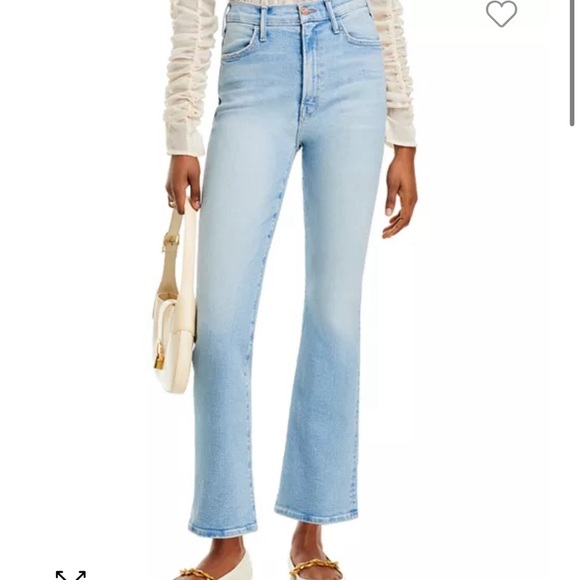 MOTHER The Hustler High Rise Flare Leg Ankle Jeans in California Cruiser Size 26 - Picture 1 of 13